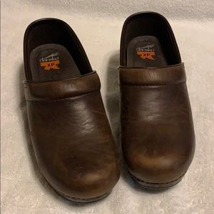 Dansko XP Clogs in Oiled Antique Brown leather